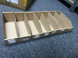 Cardboard bins